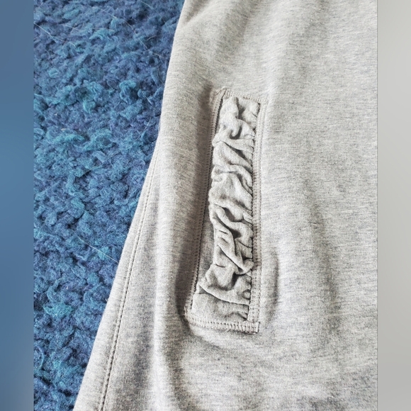 WHITE House BLACK Market Cowl Neck Gray Short Sleeves Sweatshirt, Size S - Picture 4 of 8